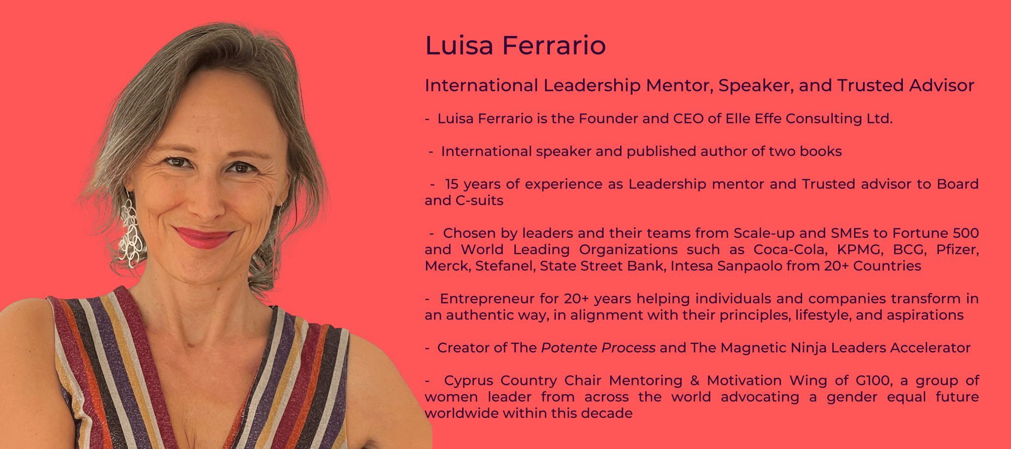 Luisa Ferrario,Home,leadership, EXTRA DEGREE VIP Day, Luisa Ferrario